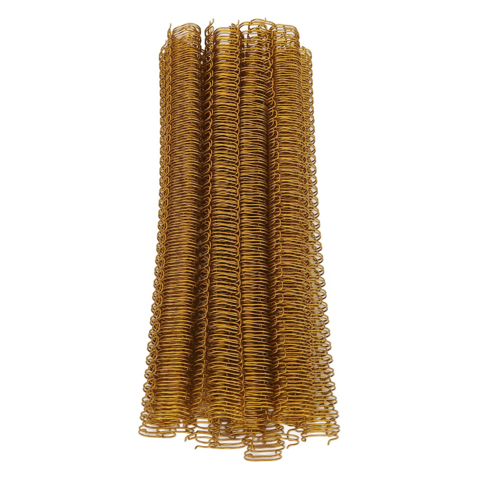 100Pcs Spiral Binding Coils 34 Loops 3:1 Pitch A4 Gold