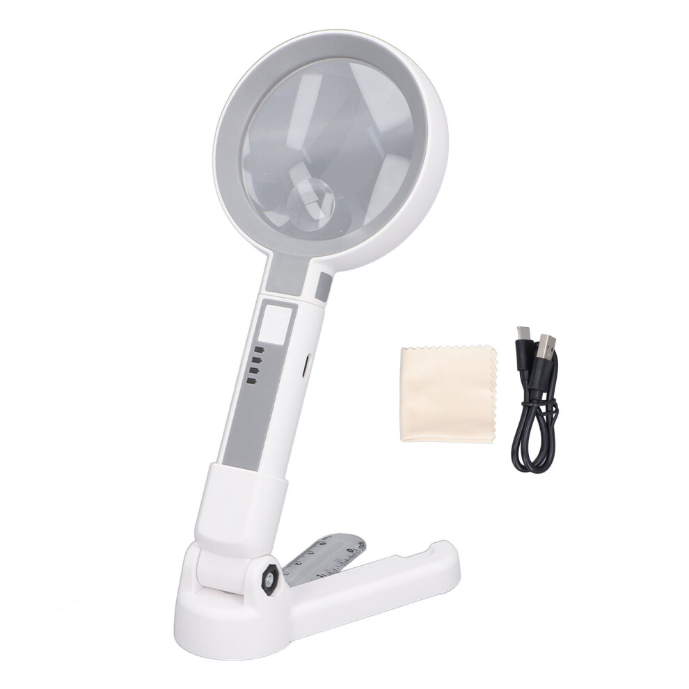 Magnifying Glass 5X 11X 18 LED Rechargeable 3