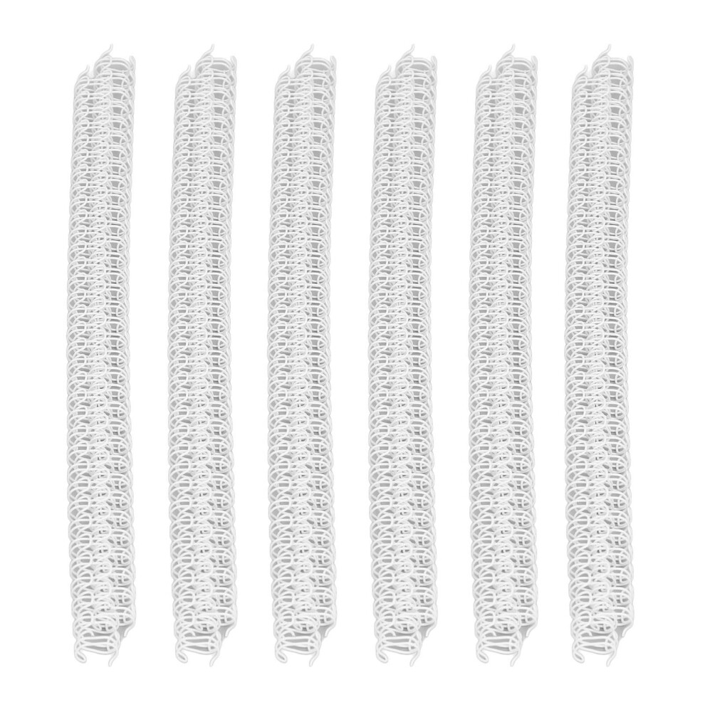 100Pcs Double Loop Wire Binding Spines 34 Teeth White