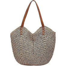 Summer Casual Straw Shopping Tote Bag Large Capacity Woven Shoulder Handbag for Summer Beach vocation