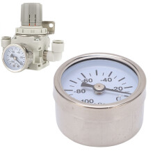 Stainless Steel Vacuum Pressure Gauge -100kPa~0kPa RC1/8in Liquid Filled