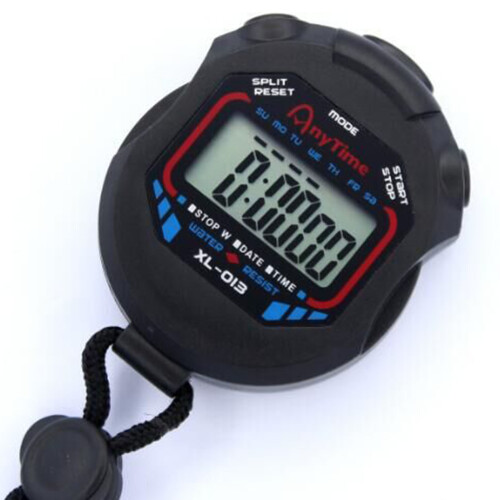Electronic Stopwatch Multifunction Sport Timer, 8x6x2cm, Includes Battery 2