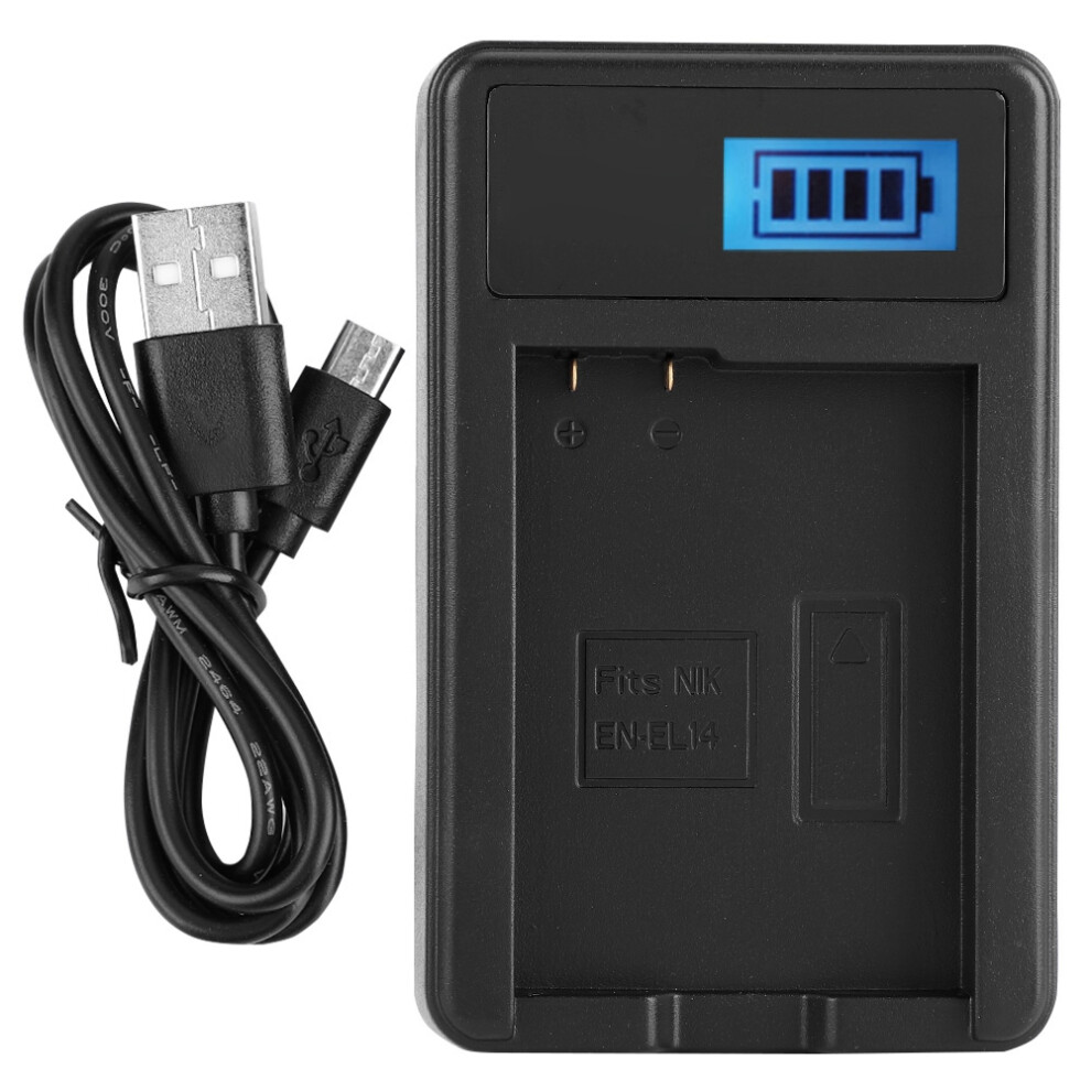 En-El14 Battery Charger With Lcd Display For Nikon 9121376384783