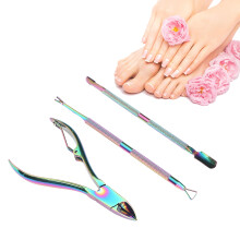 3-teiliges Nagelhaut-Trimmer-Set – Nagelpflegeset aus Edelstahl