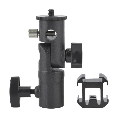 Swivel Tri Hot Shoe Mount Adapter Flash Light