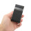 Slim Black Cigarette Case 20pcs Waterproof Dustproof Metal Box Holder 12