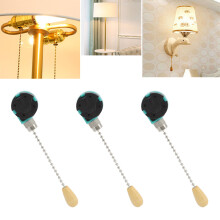 Ceiling Light Pull Chain Switch Set 3-Speed Control for Fans & Lamps