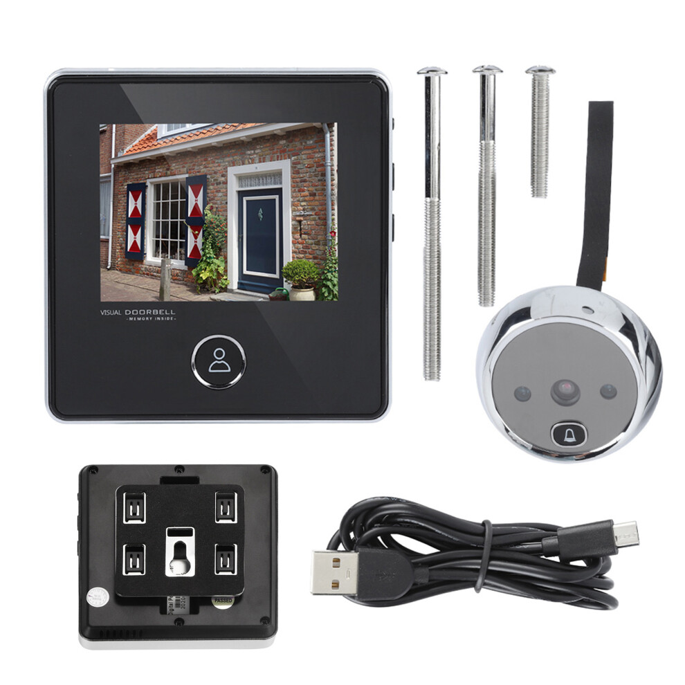 Security Peephole 0.3Mp Doorbell Camera Night 9121376386343