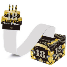Paper Money Box with Pull Out Happy Birthday Day Card Creative Surprise Cash Holder Case
