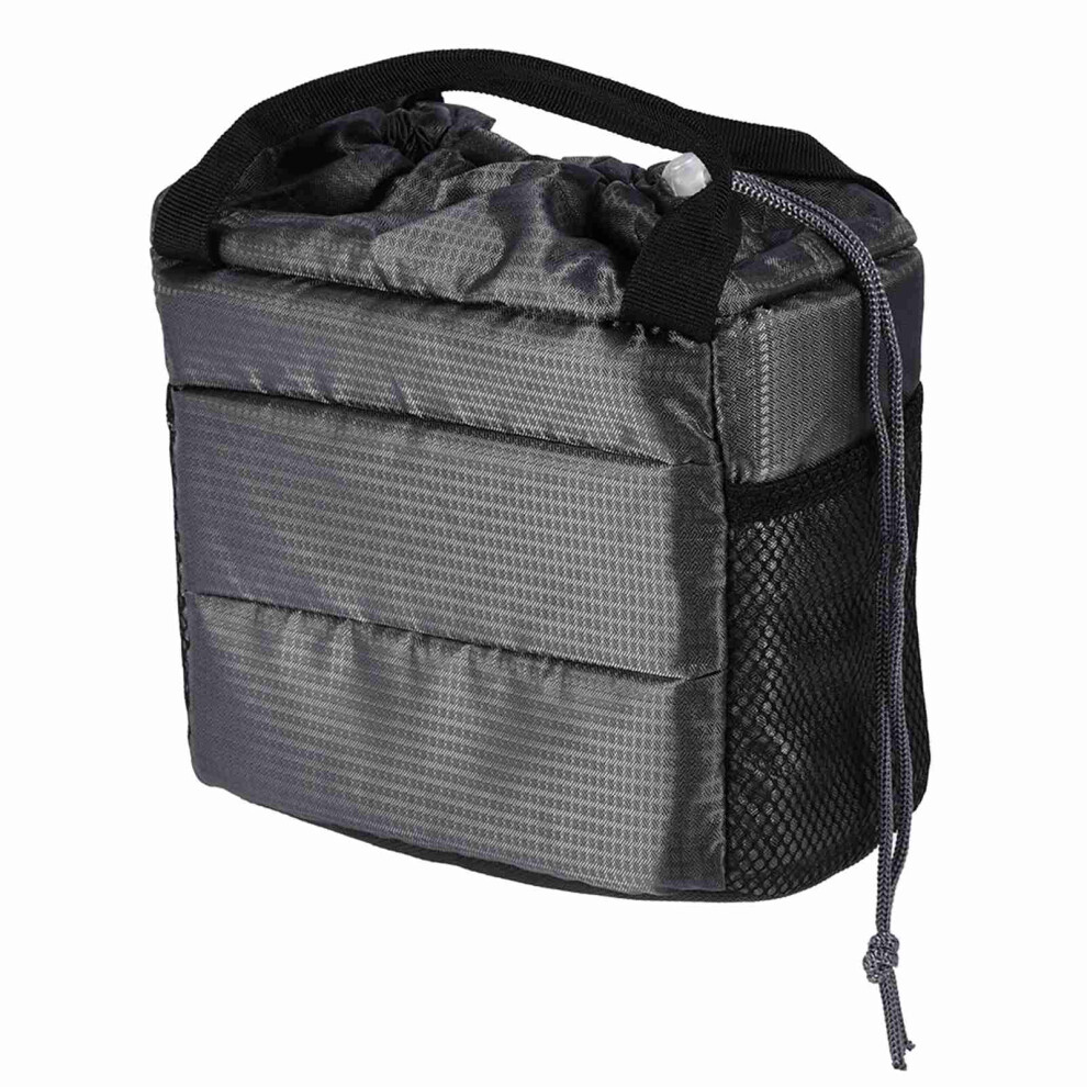 Waterproof Insert Partition Camera Hand Bag Gray 9121376387197