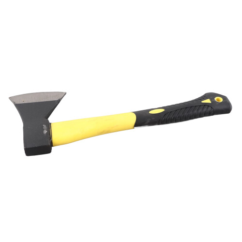 Versatile Hand Axe with Ergonomic Plastic Handle and Curved Steel Blade 2