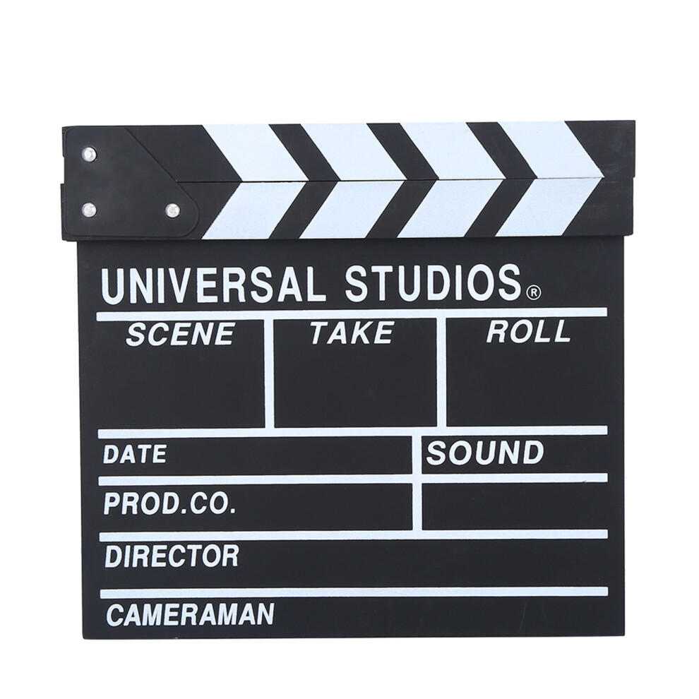 Wooden Director Scene Clapperboard Tv Movie White/Black 9121376387708