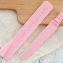 Pink verstellbarer Offset-Kuchenspachtel, ABS, 23,5x21cm