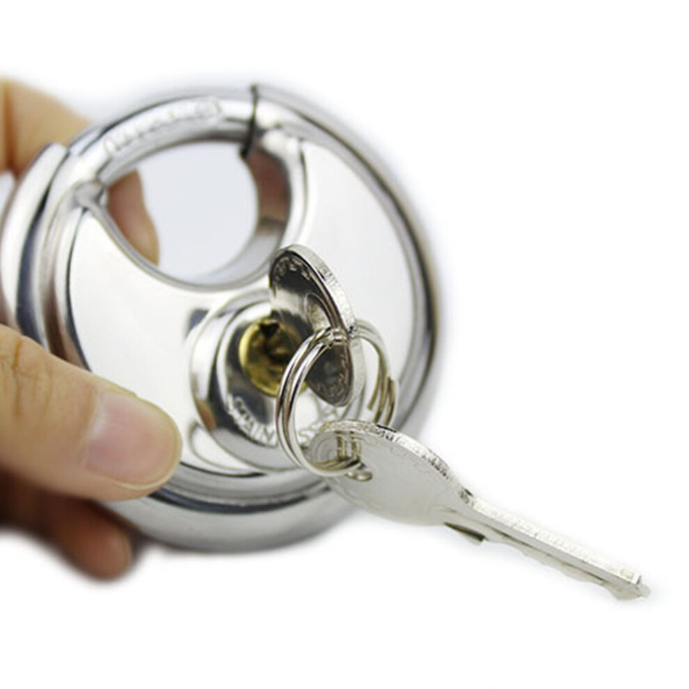 Stainless Steel Discus Padlock 50Mm High Accuracy Corrosion Resistant 4961339552270