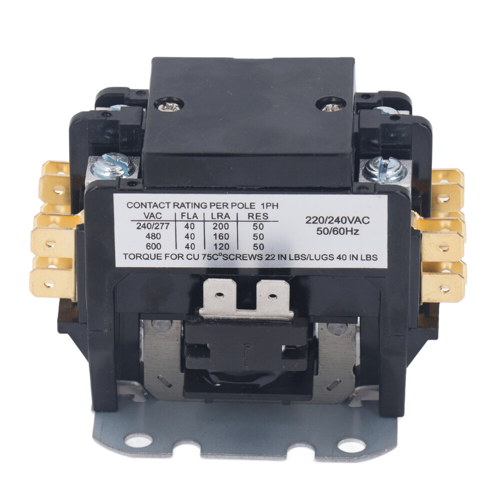 Air Conditioner Contactor 40 Amp 2 Pole Silver