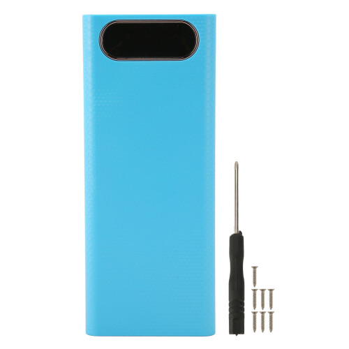 8x21700 Powerbank-Box-Kit blau ABS mit LCD 1
