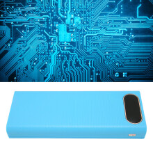 8x21700 Powerbank-Box-Kit blau ABS mit LCD