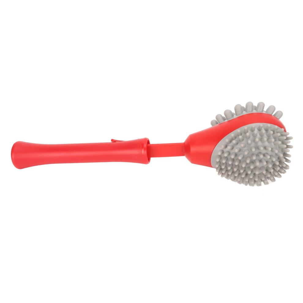 Portable Silicone Massage Hammer with Retractable Handle â Large Area Relief in Red