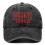 (Black) STRANGER THINGS Letter Embroidery Adjustable Washable Baseball Cap 1