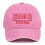 (pink) STRANGER THINGS Letter Embroidery Adjustable Washable Baseball Cap 1