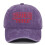 (purple) STRANGER THINGS Letter Embroidery Adjustable Washable Baseball Cap 1