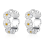 Sterling silver daisy earrings simple and elegant women's earrings 1