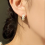 Sterling silver daisy earrings simple and elegant women's earrings 2