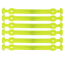 6 Pcs Silicone Tennis Racket Dampener, 104mm Fluorescent Yellow