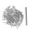 100pcs Double Head Skirting Thread Seamless Nail 7