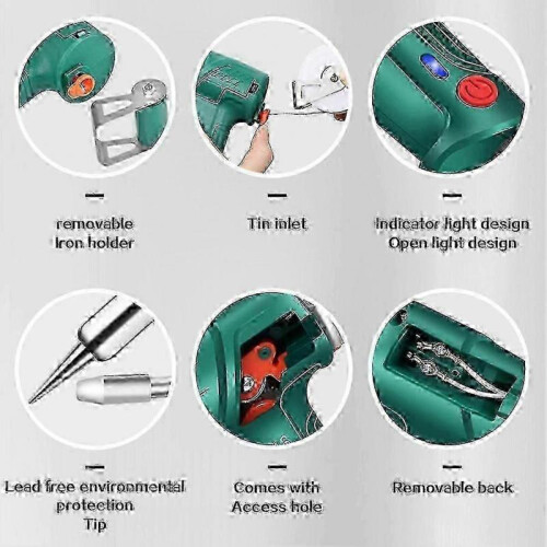 (EU,Green)3-in-1 Welding, Cutting &amp; Rust Removal Kit - Fast Heating, Ergonomic, Ideal for Beginners. 1