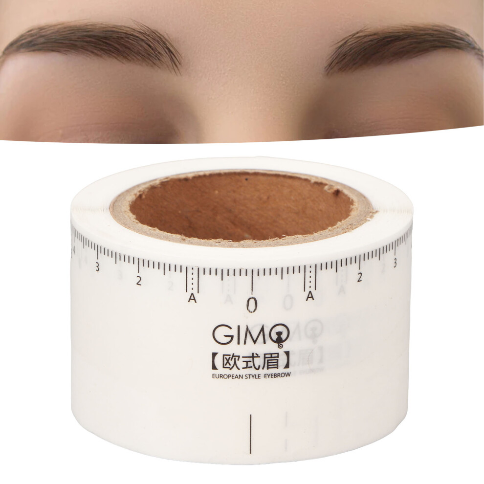 50pcs Transparent Eyebrow Stencils Ruler, Disposable Microblading Map