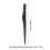 10 Stück manuelle Microblading-Stifte Schwarz 149mm 13mm 13