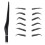 10 Stück manuelle Microblading-Stifte Schwarz 149mm 13mm 14