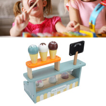 Kiefernholz-Eistheke-Spielset - Ab 3 Jahren