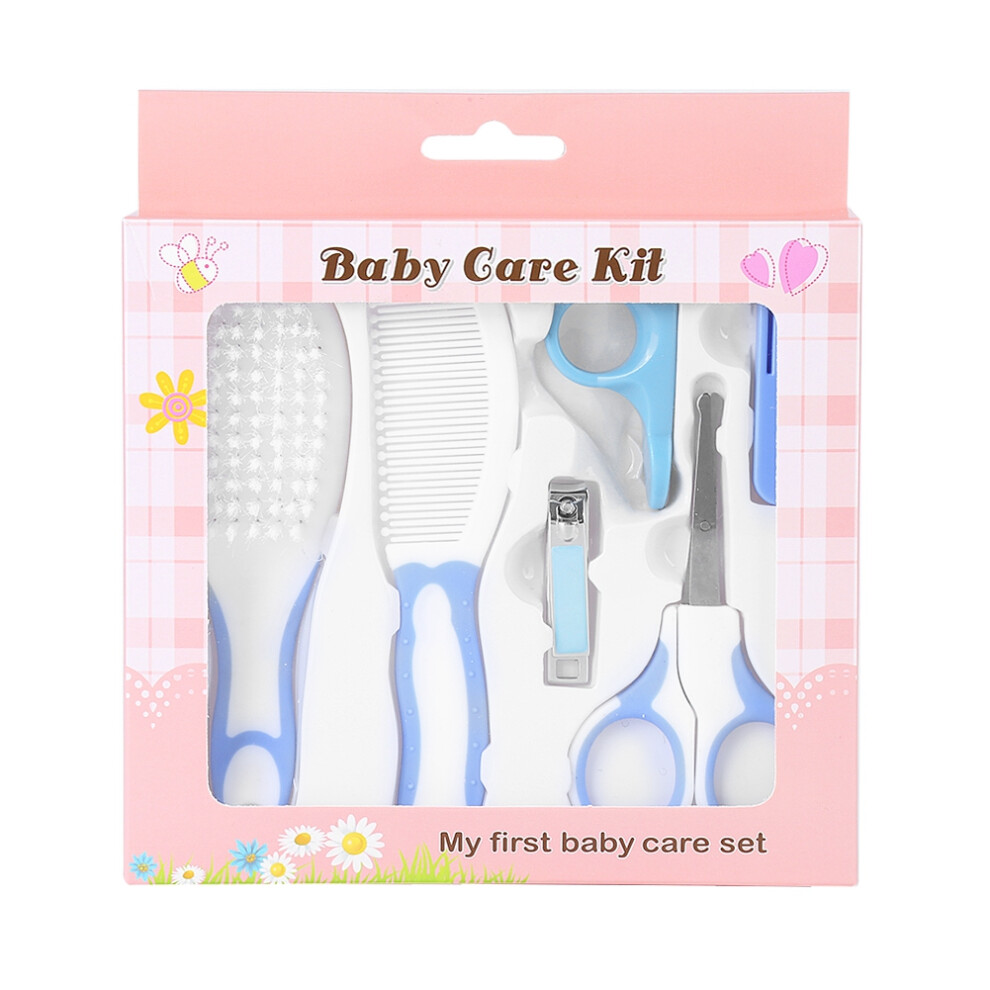 6Pcs Convenient Daily Baby Nail Clipper Scissors Blue