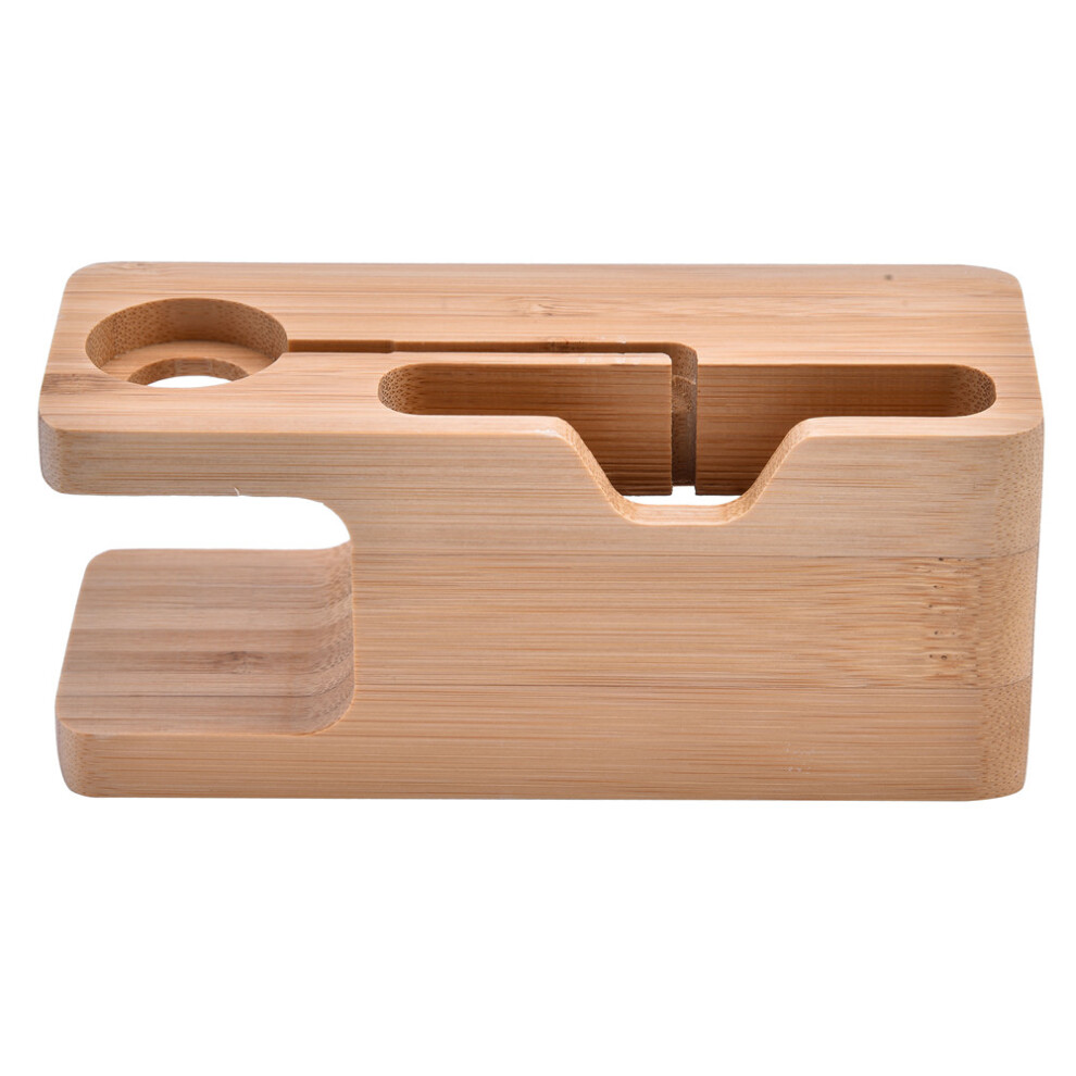 Bamboo Charging Dock Station Bracket Stand Holder Light 9121376395437