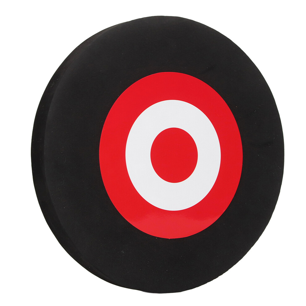 Archery Moving Target EVA Round Shoot Practice Black Red 25x25cm