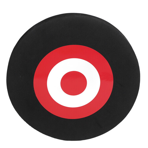 Archery Moving Target EVA Round Shoot Practice Black Red 25x25cm 2