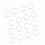 20pcs Silicone Safe O Rings Dummy Pacifier Chain 12