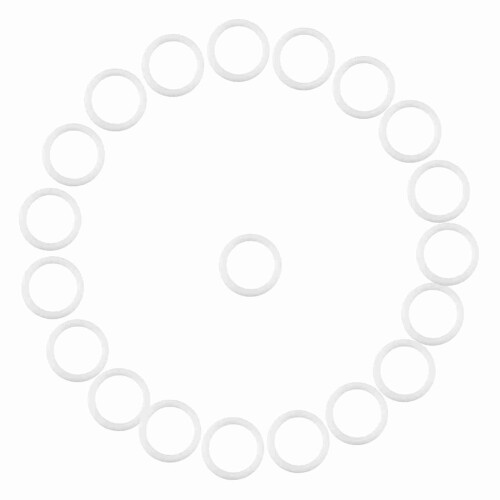 20pcs Silicone Safe O Rings Dummy Pacifier Chain