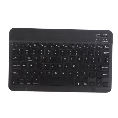 Bluetooth Thin RGB Backlit Keyboard Mouse Combo for Tablets & Phones, Black