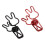 Strong Bunny Binder Clips 100Pcs for Multi Purpose Use in Black or Red 13