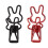 Strong Bunny Binder Clips 100Pcs for Multi Purpose Use in Black or Red 5