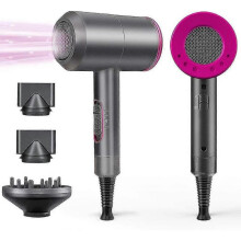 1800w Professional Hair Dryer with Diffuser Ionic Conditioning - Powerful, Fast Hairdryer Blow Dryer,ac Motor Hea