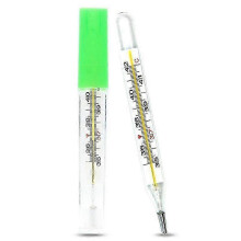 4Pc Medical Mercurial Glass Thermometer Large Screen Clinical Measuring Equippment