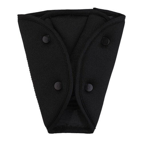 Ajustador triangular del cinturón de seguridad para coche - algodón negro 1