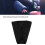 Ajustador triangular del cinturón de seguridad para coche - algodón negro 7