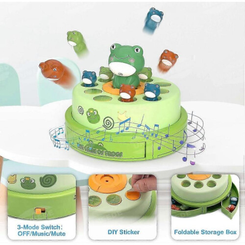 Frog Pop Up Board Games Bounce and Catch Music Game 1