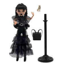Adams Black Wednesday Doll 2nd Generation with Party Dress Doll Set for Girls