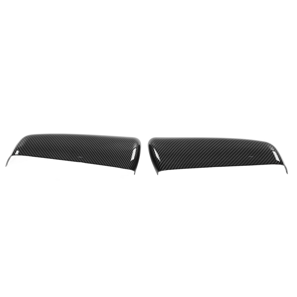 Top Half Mirror Cover For Chevy Silverado 1500 2019-2022 Carbon Fiber Style 4641339582766